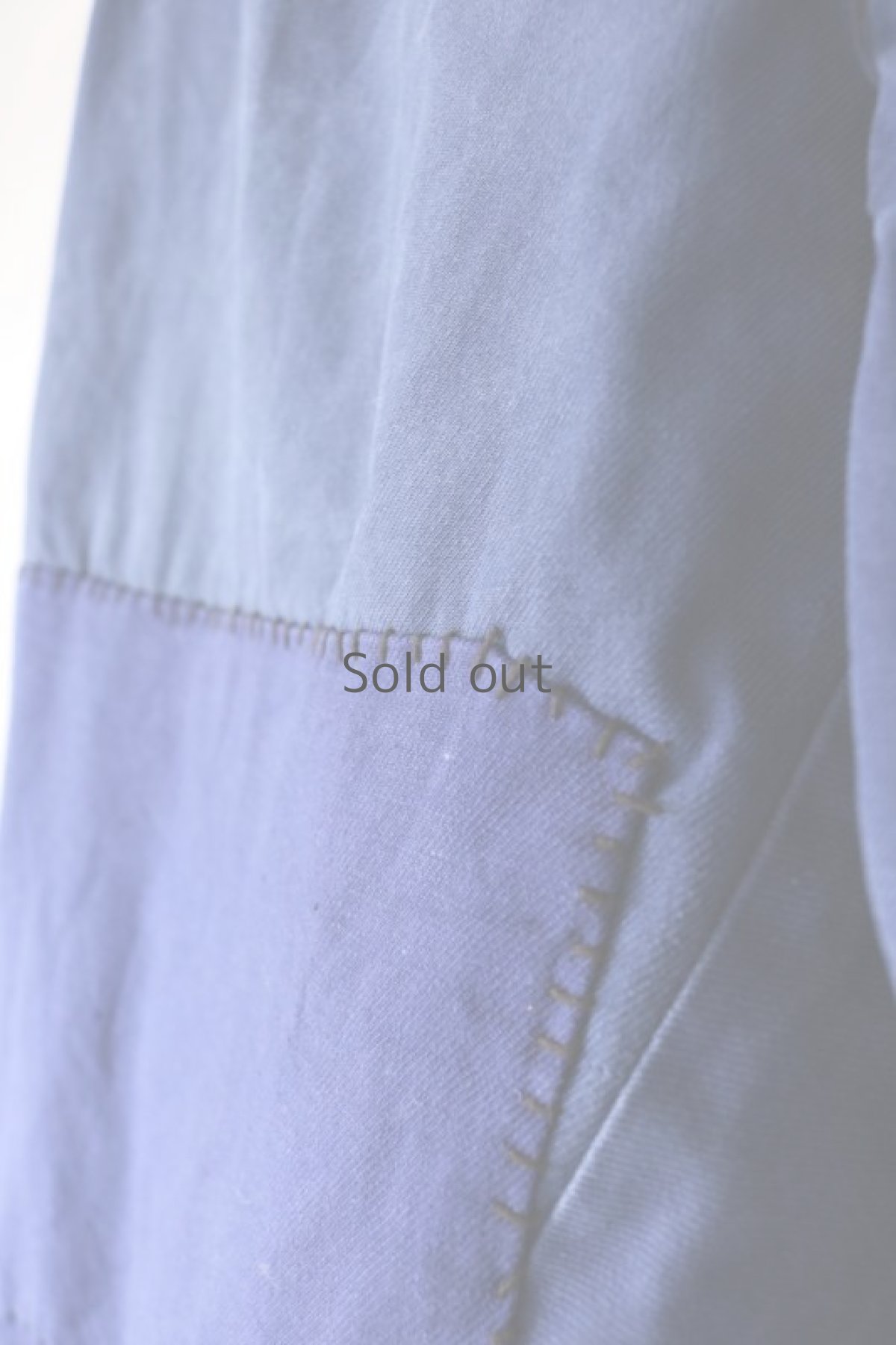 画像4: 【MITSUGU SASAKI】ビンテージ×リメイク　パッチワーク ブルーワークパンツ (4)