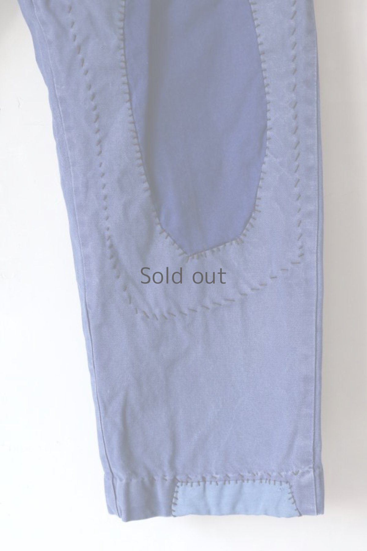 画像6: 【MITSUGU SASAKI】ビンテージ×リメイク　パッチワーク ブルーワークパンツ (6)