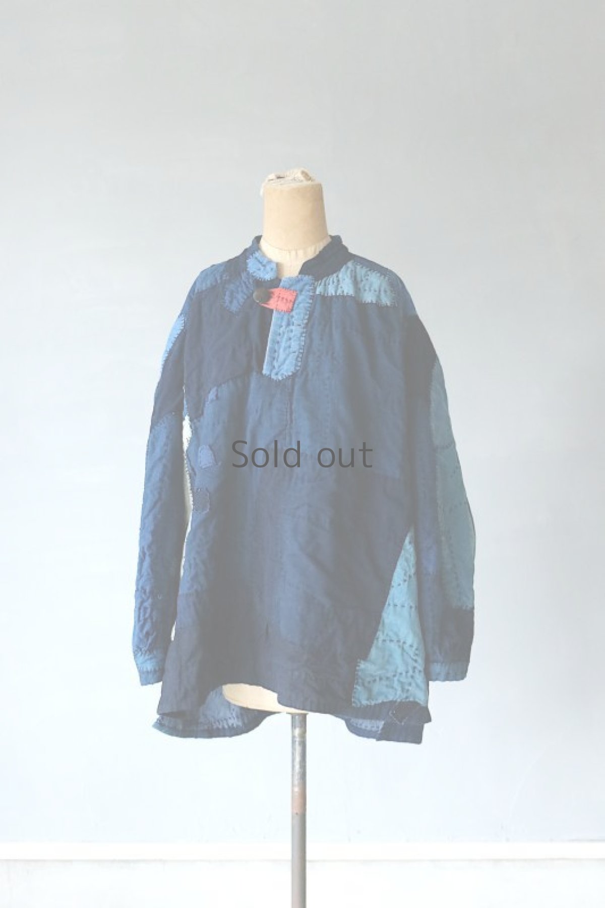 画像2: 【MITSUGU SASAKI】SUPER BORO BORO スモックシャツ（製造年月2023年4月） (2)