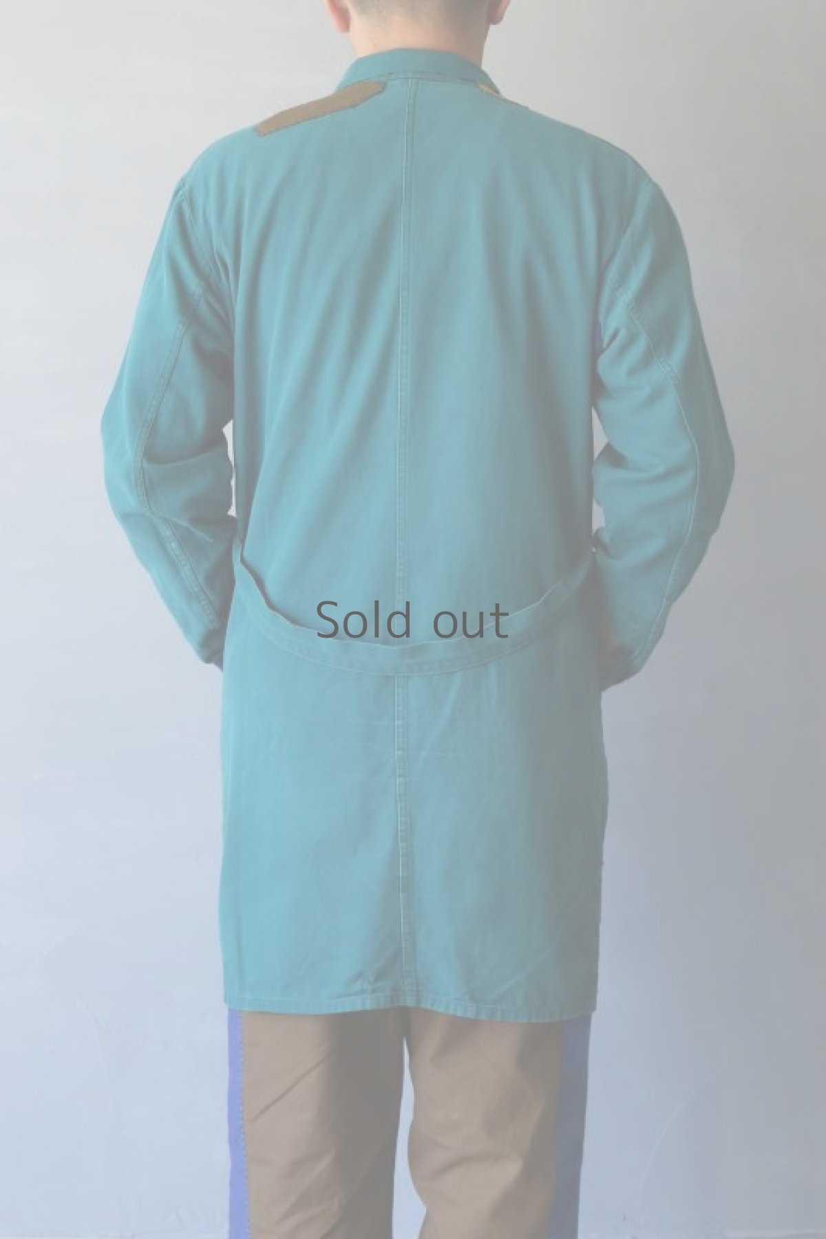 画像14: 【MITSUGU SASAKI】ビンテージリメイク　パッチワーク　グリーンワークコート (14)