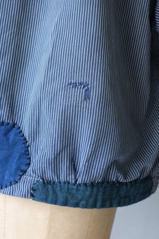 画像11: 【MITSUGU SASAKI】ビンテージリメイク　パッチワーク　ファーマーズワークシャツ（藍色とチェック） (11)