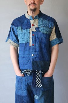 画像14: 【MITSUGU SASAKI】SUPER BORO BORO 半袖ワークシャツ（製造年月2023年5月） (14)