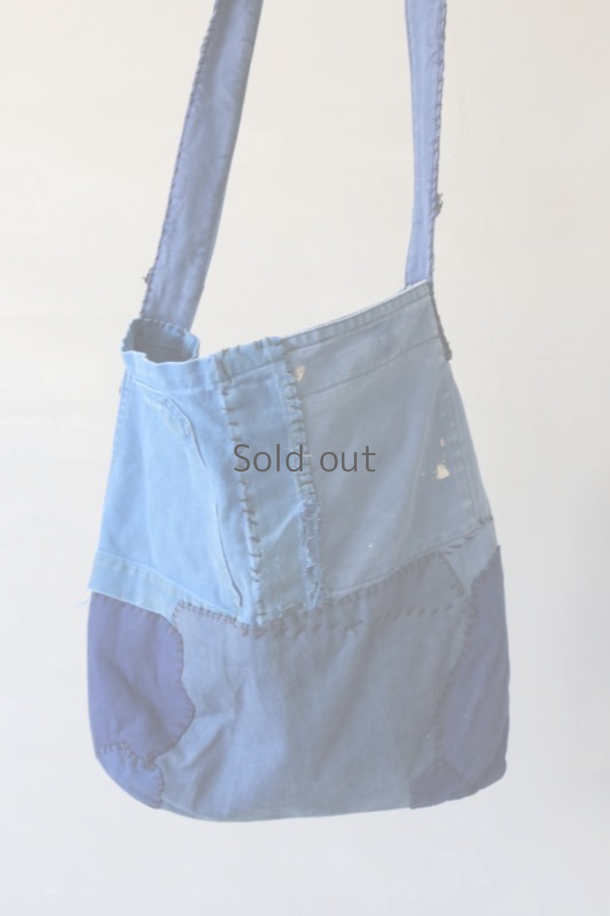 画像9: 【MITSUGU SASAKI】ビンテージリメイク　ユーロワークのパッチワークショルダーバッグ(中型) (9)