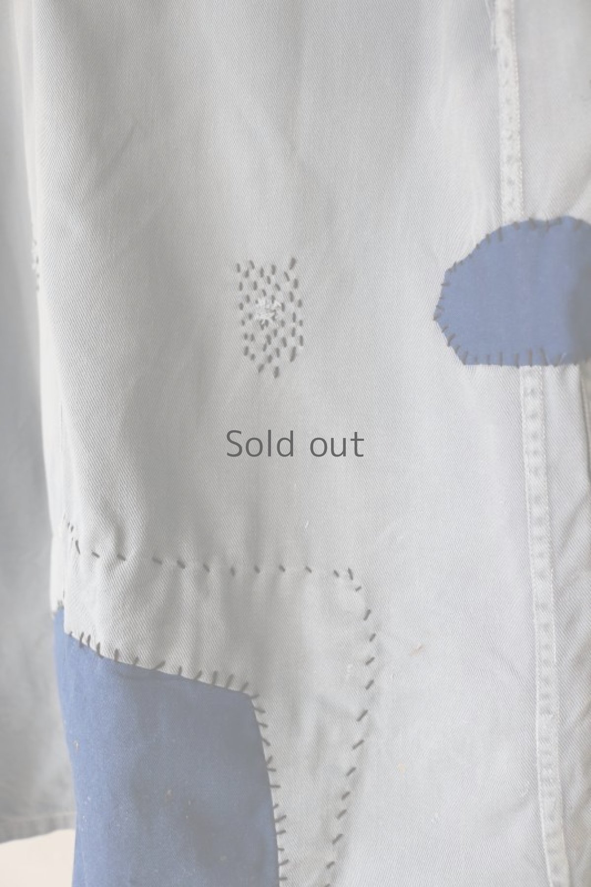 画像11: 【MITSUGU SASAKI】ビンテージリメイク　パッチワーク　グレーワークコート（SIZE50） (11)