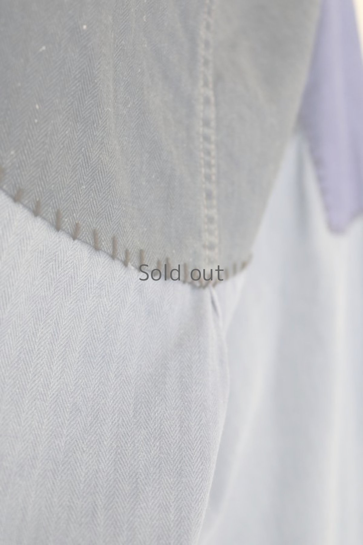 画像12: 【MITSUGU SASAKI】ビンテージ×リメイク パッチワーク ワークイージーパンツ（ツナギ/ウエスト赤紐） (12)