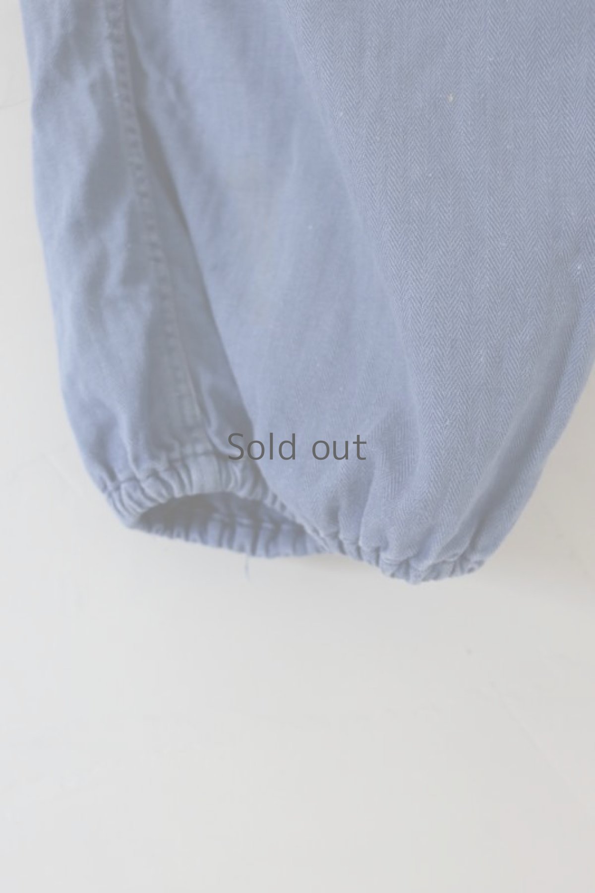 画像5: 【MITSUGU SASAKI】ビンテージ×リメイク パッチワーク ワークイージーパンツ（ツナギ/ウエスト赤紐） (5)