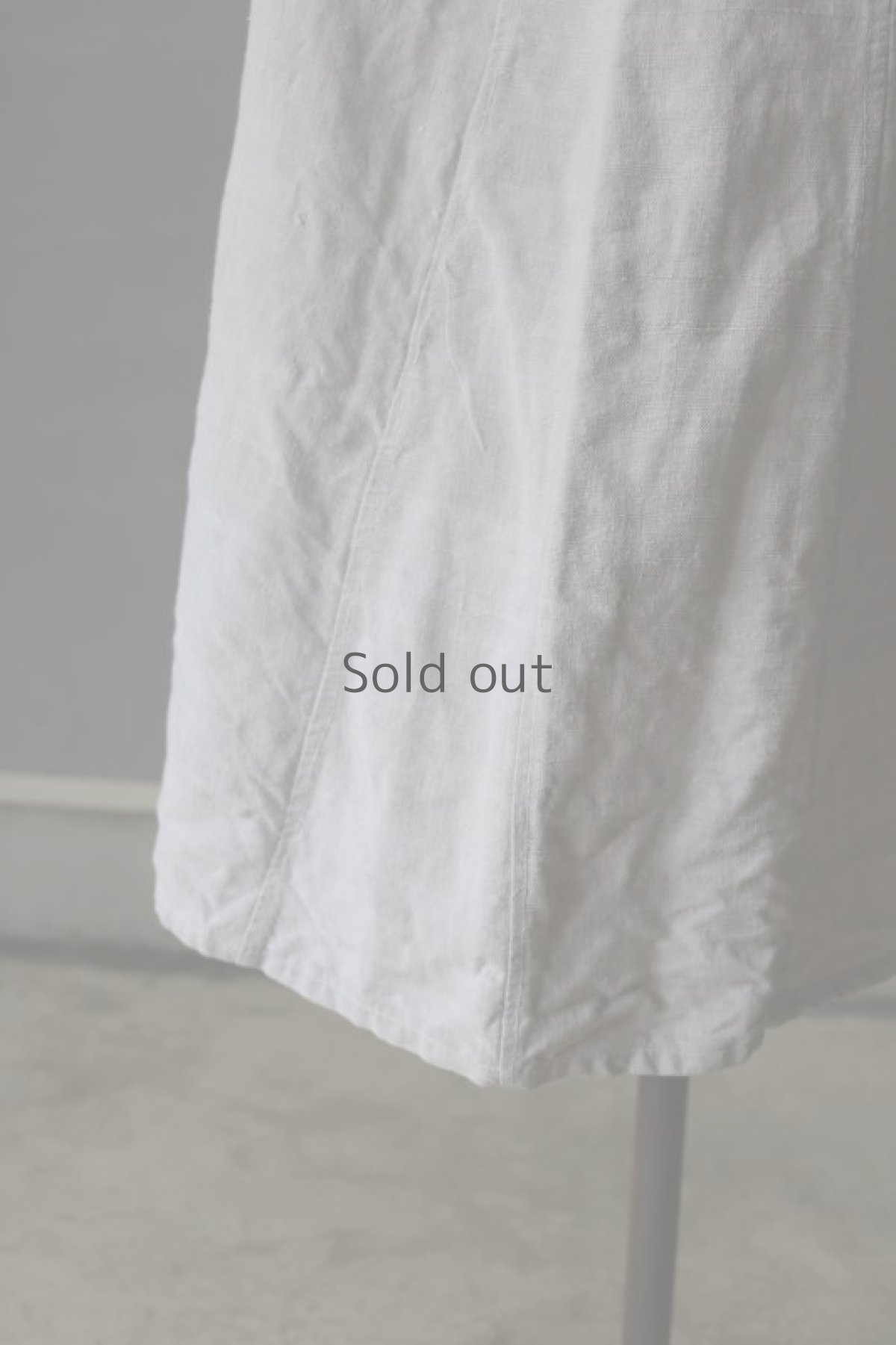 画像7: 【フランス】アンティークリネン＋コットン　ロングスリーブ　ナイトドレス (7)