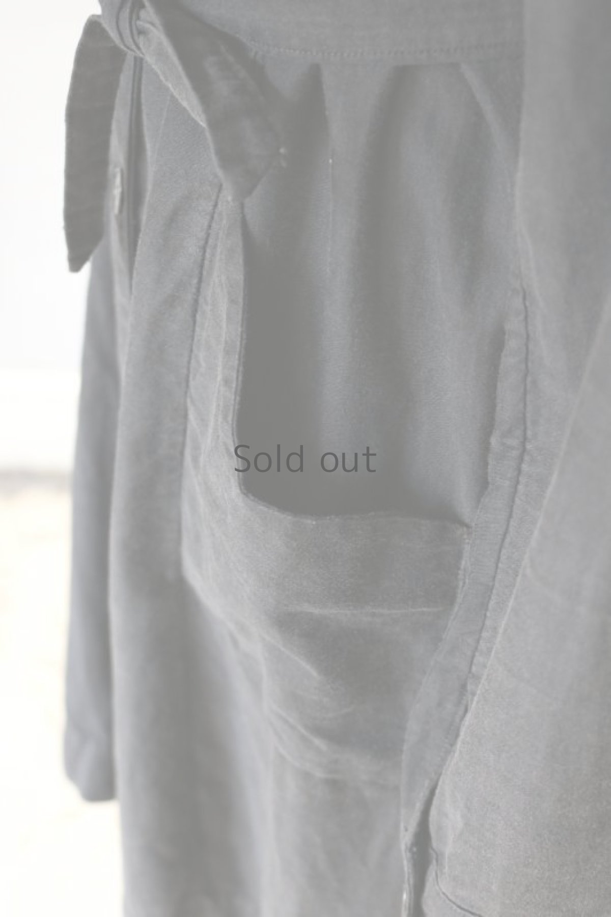 画像8: 【フランス】1930年代頃 ブラックワークオーバードレス（ワークコート） (8)