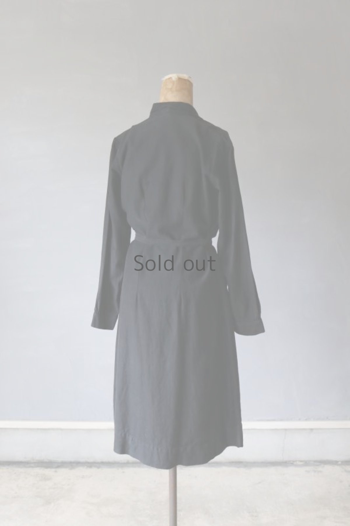 画像10: 【フランス】1930年代頃 ブラックワークオーバードレス（ワークコート） (10)