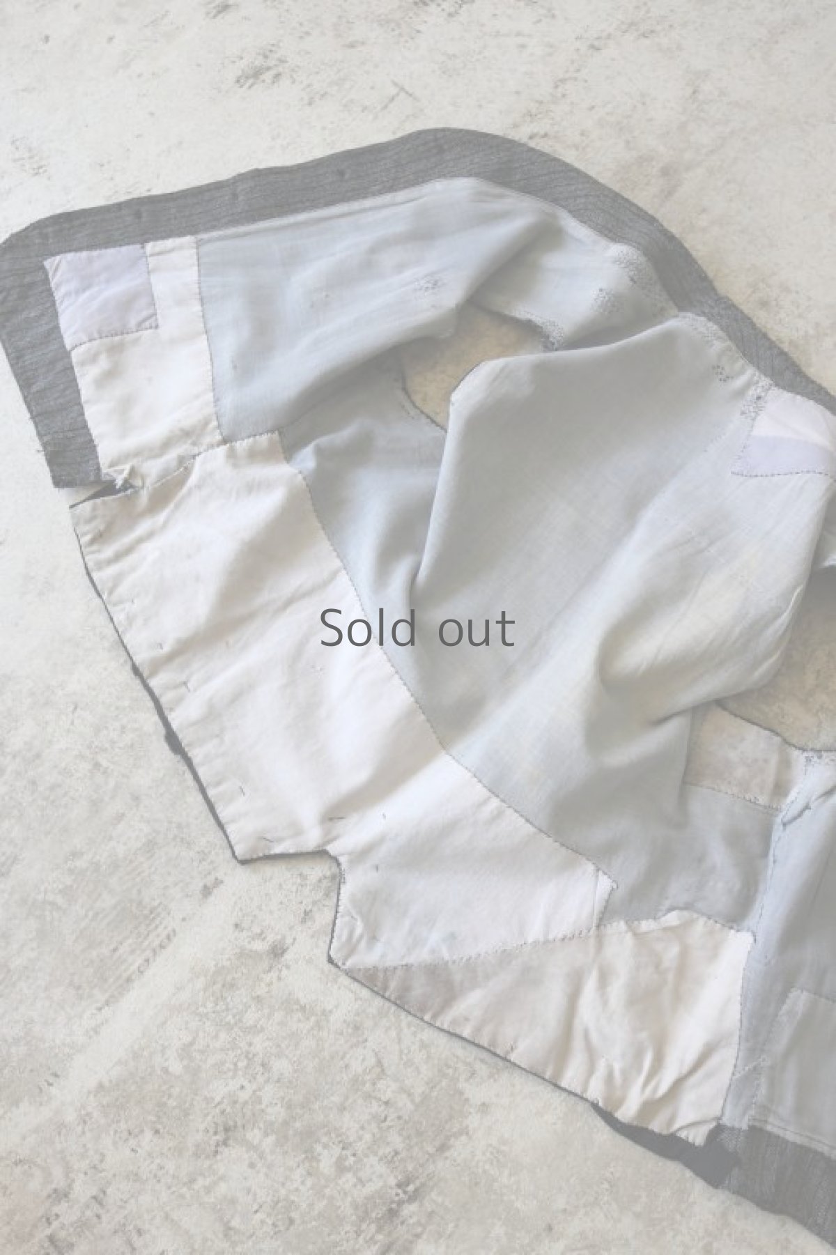 画像15: 【フランス】1940年代　パッチワーク　ハンドリペア　ワークベスト (15)