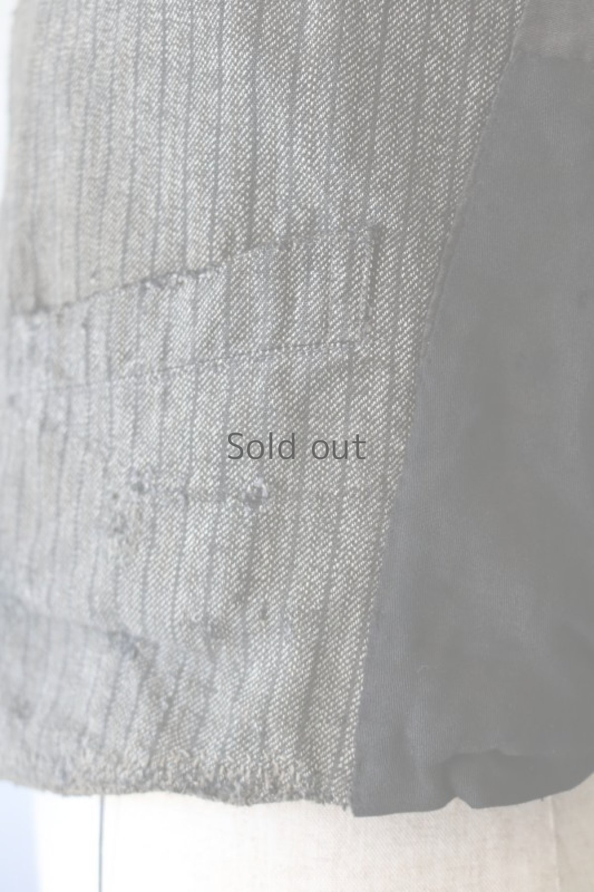 画像7: 【フランス】1940年代　パッチワーク　ハンドリペア　ワークベスト (7)