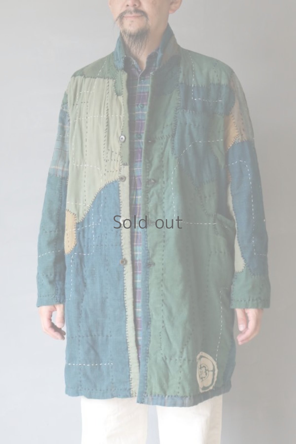 画像15: 【MITSUGU SASAKI】SUPER BORO BORO ウコンワークコート（製造年月2023年8月） (15)