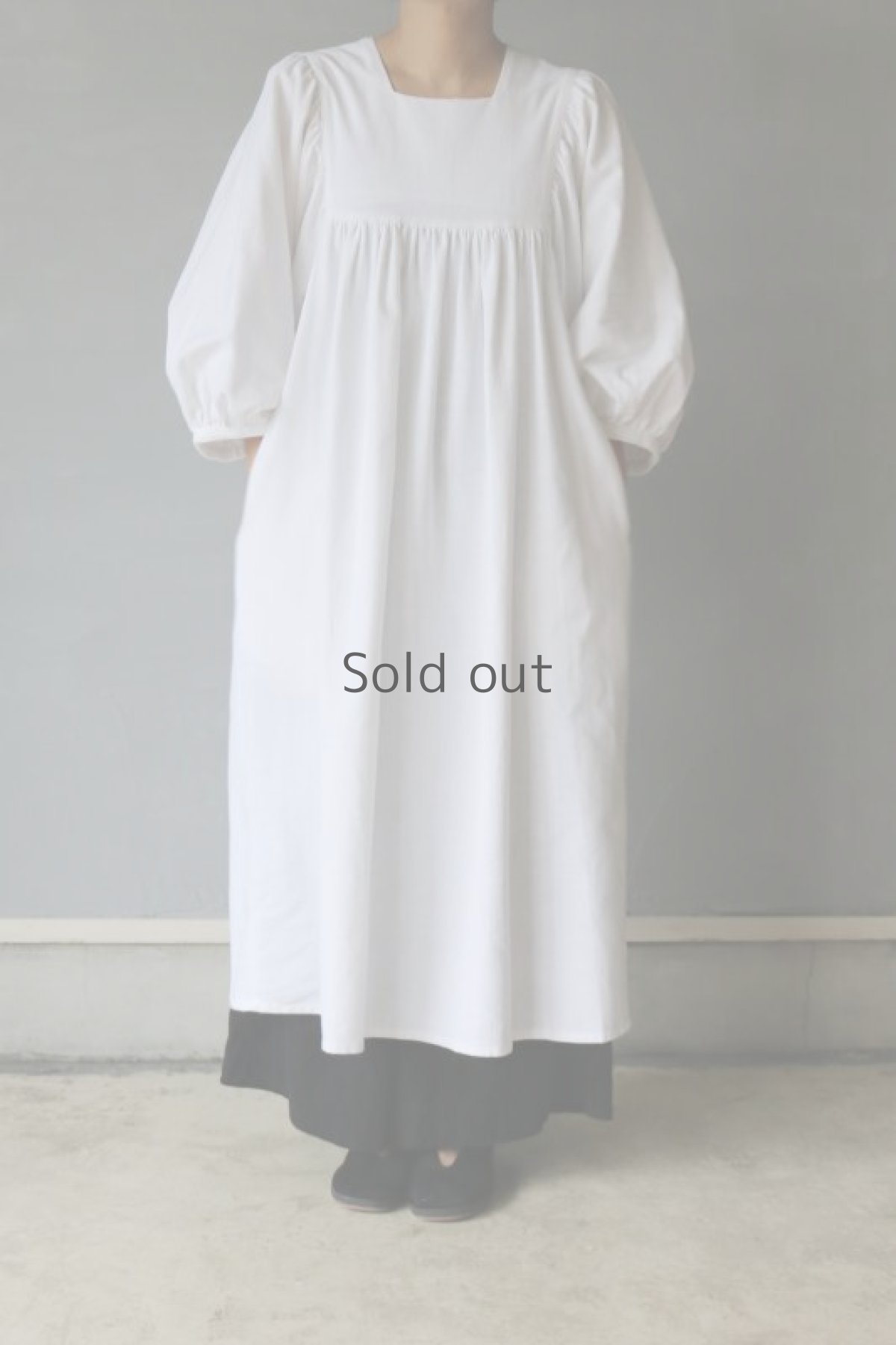 画像3: 【ササキチホ】アンティークリネン　フォークロアワンピース（ホワイト） (3)