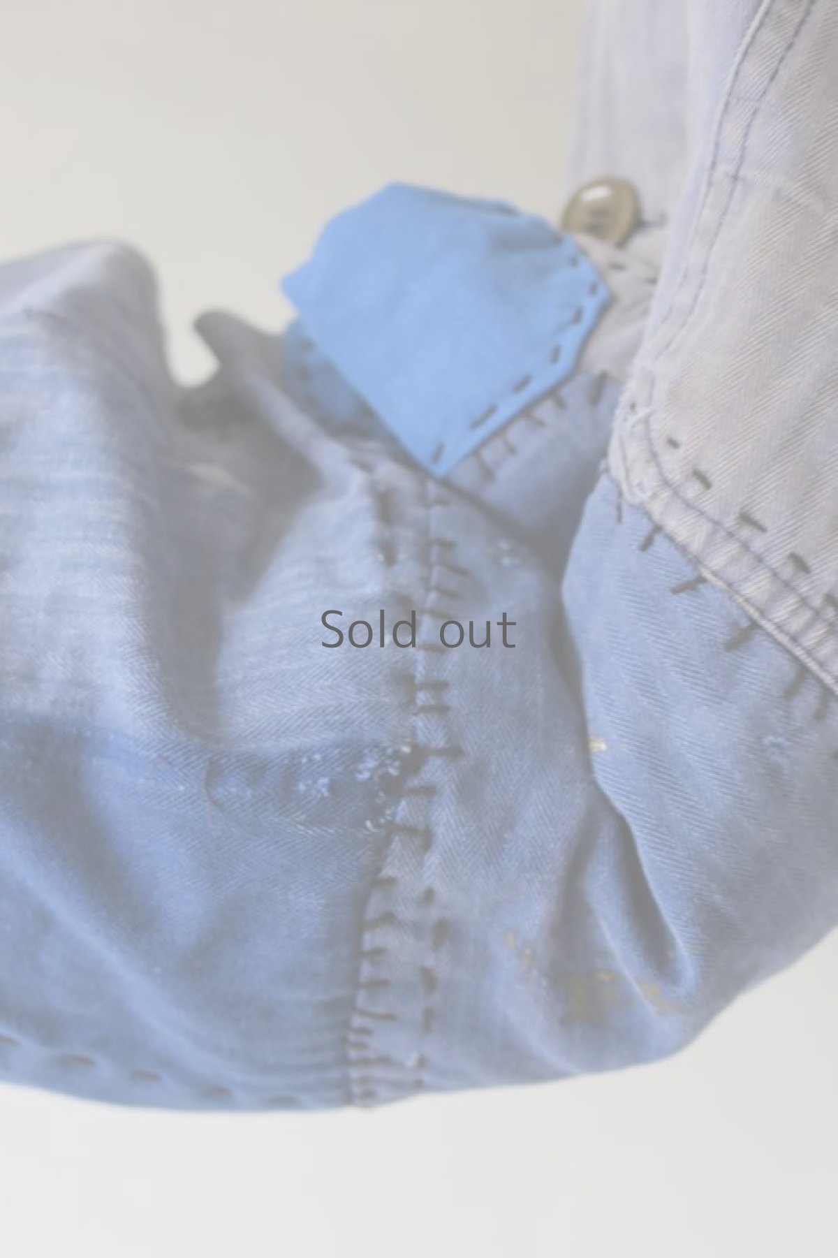 画像5: 【MITSUGU SASAKI】ビンテージリメイク　ユーロワークのパッチワークショルダーバッグ(ドラム型) (5)