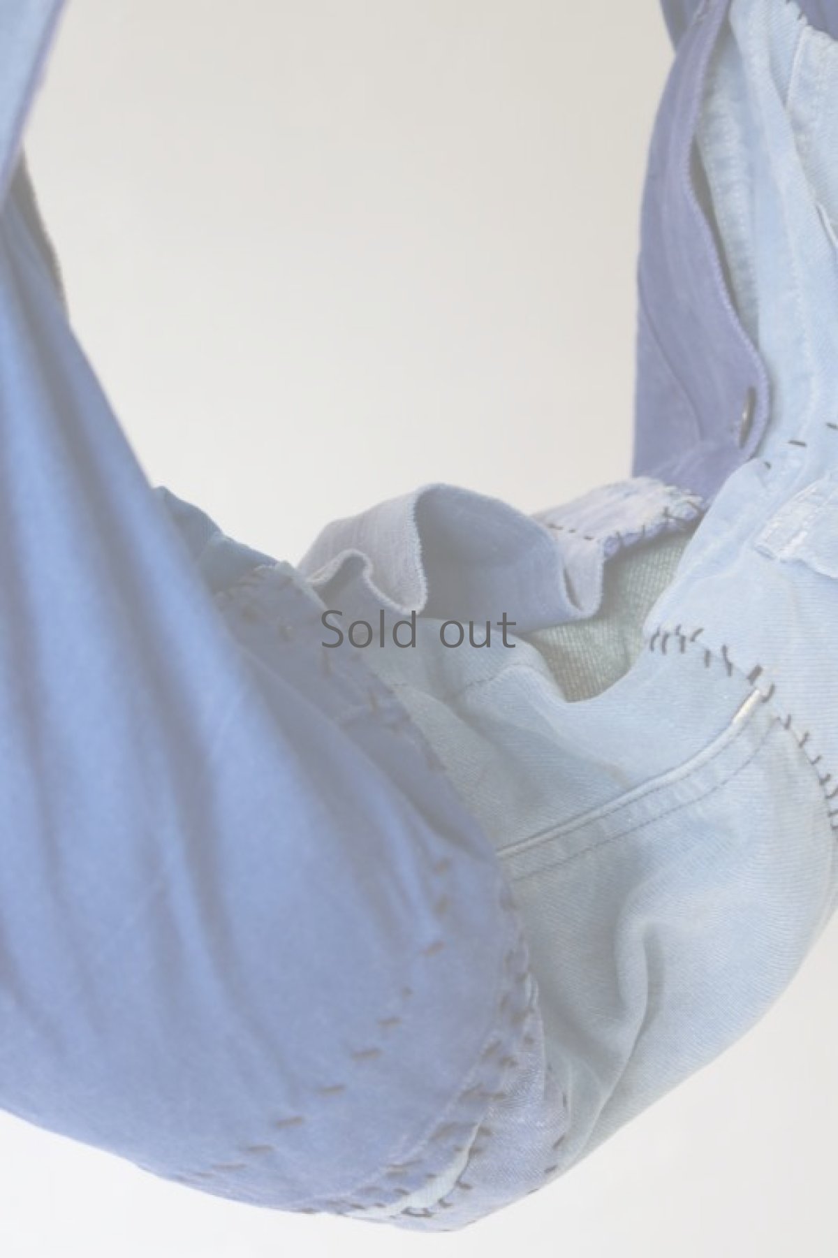 画像8: 【MITSUGU SASAKI】ビンテージリメイク　ユーロワークのパッチワークショルダーバッグ(ドラム型) (8)