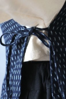 画像8: 【ササキチホ】古布 T胴衣（藍染絣） (8)