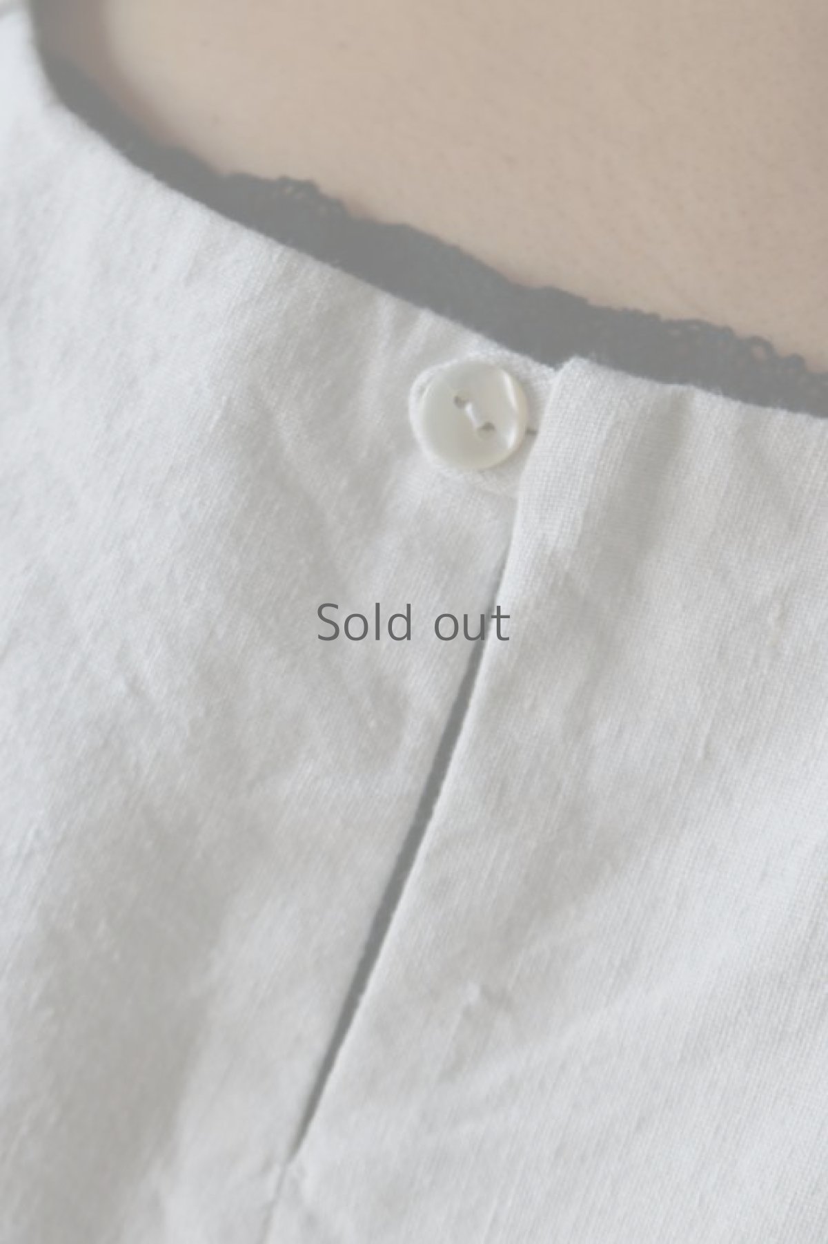 画像11: 【ササキチホ】アンティークリネン 短胴衣（白） (11)