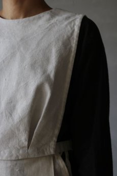 画像6: 【ササキチホ】アンティークリネン 短胴衣（白） (6)