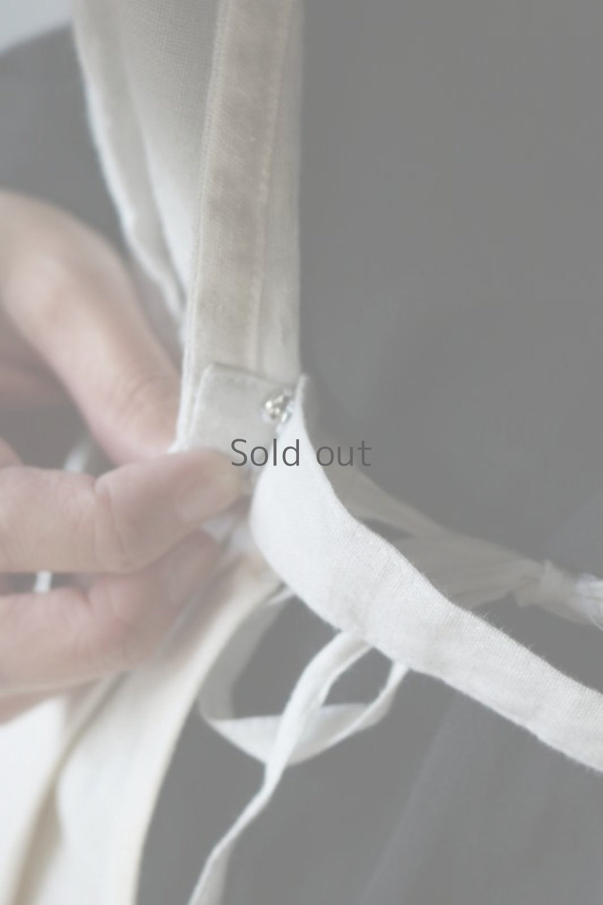 画像8: 【ササキチホ】アンティークリネン 短胴衣（白） (8)