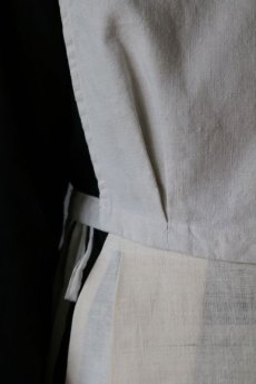 画像5: 【ササキチホ】アンティークリネン 短胴衣（白） (5)