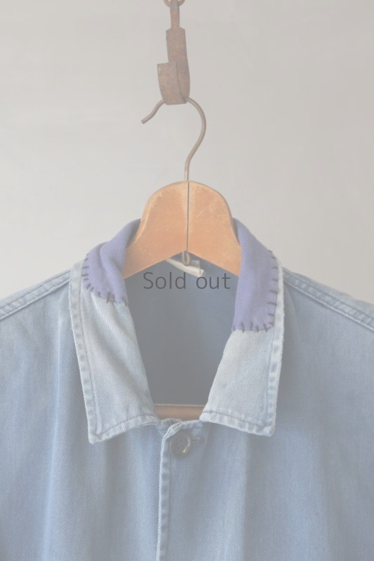 画像3: 【MITSUGU SASAKI】ビンテージリメイク　パッチワーク　ワークジャケット(イタリア/3ボタン) (3)