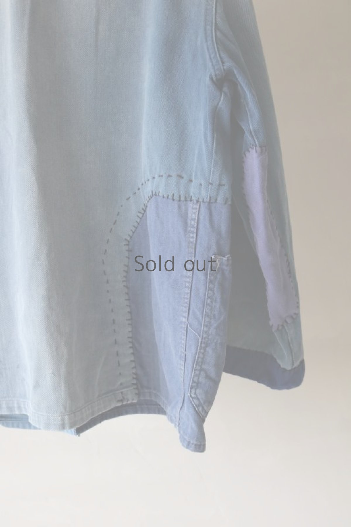 画像11: 【MITSUGU SASAKI】ビンテージリメイク　パッチワーク　ワークジャケット(イタリア/3ボタン) (11)