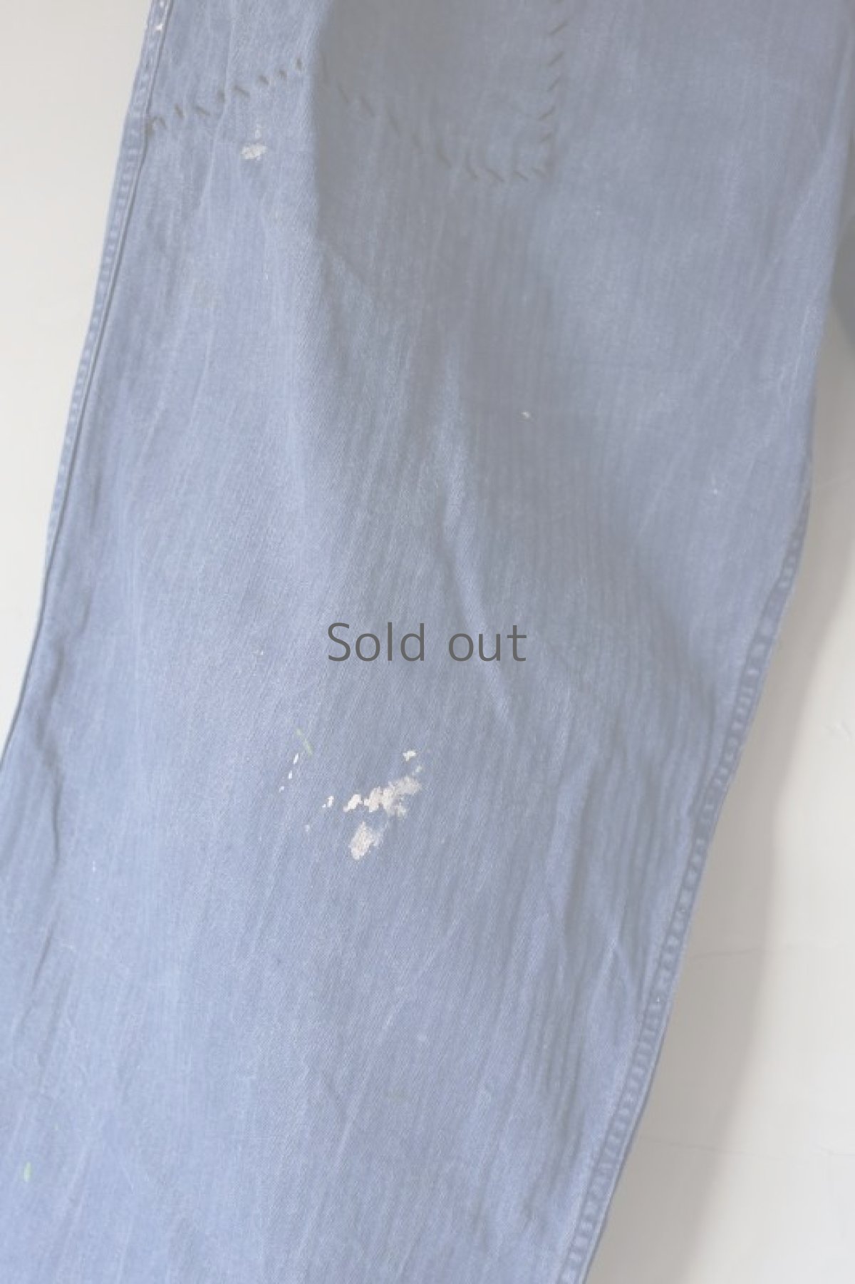 画像5: 【MITSUGU SASAKI】ビンテージ×リメイク パッチワーク ワークイージーパンツ（ツナギ/ウエスト赤紐） (5)