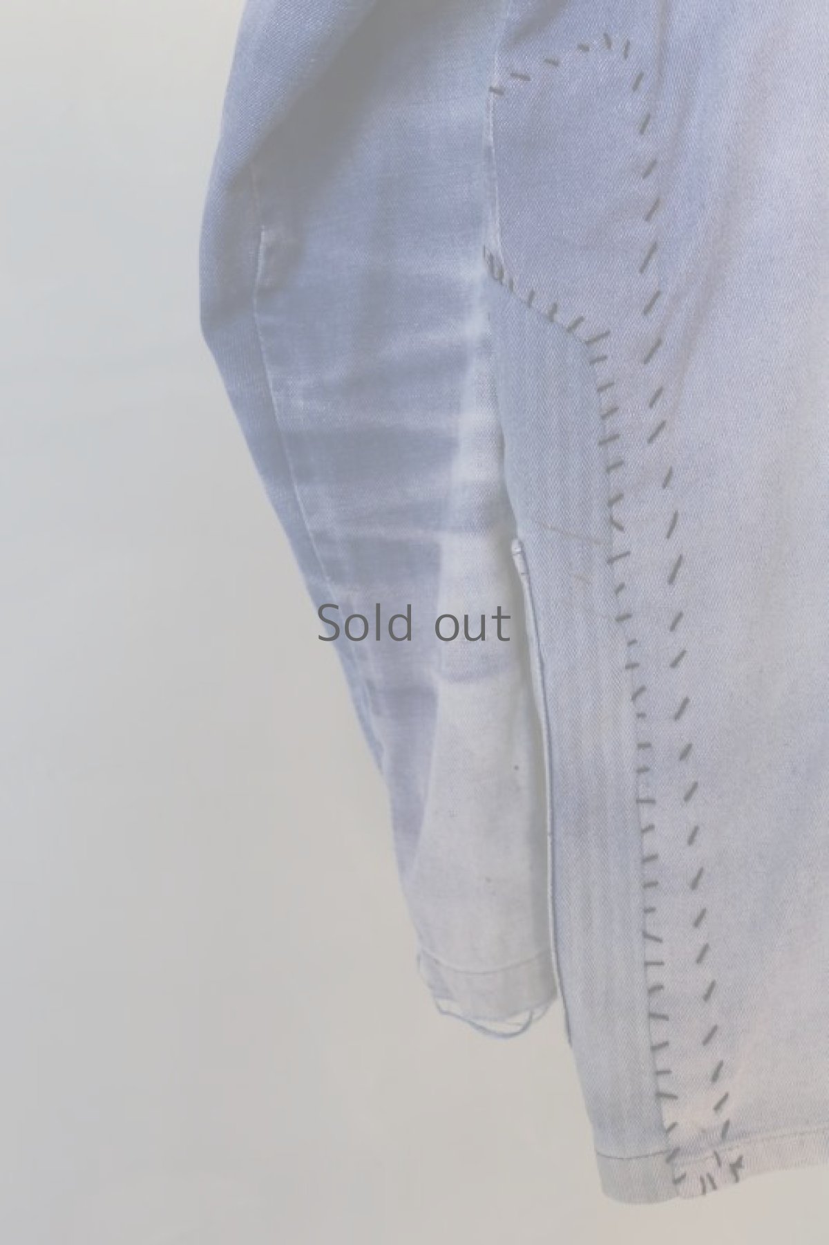 画像10: 【MITSUGU SASAKI】ビンテージリメイク　パッチワーク　色褪せワークシャツジャケット(ベトナム) (10)