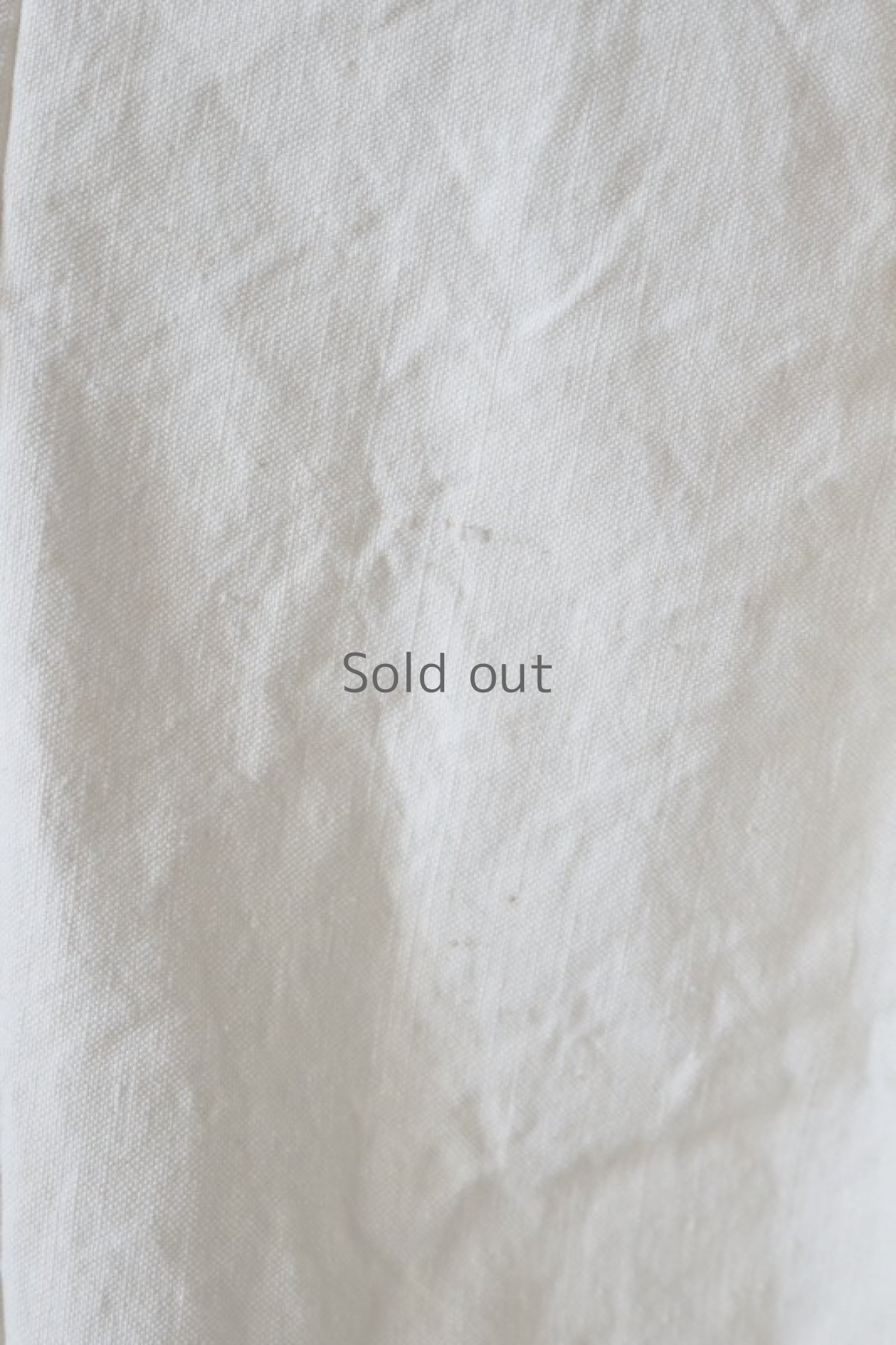 画像9: 【ササキチホ】アンティークリネン　切り替え　バレルパンツ（生成り） (9)