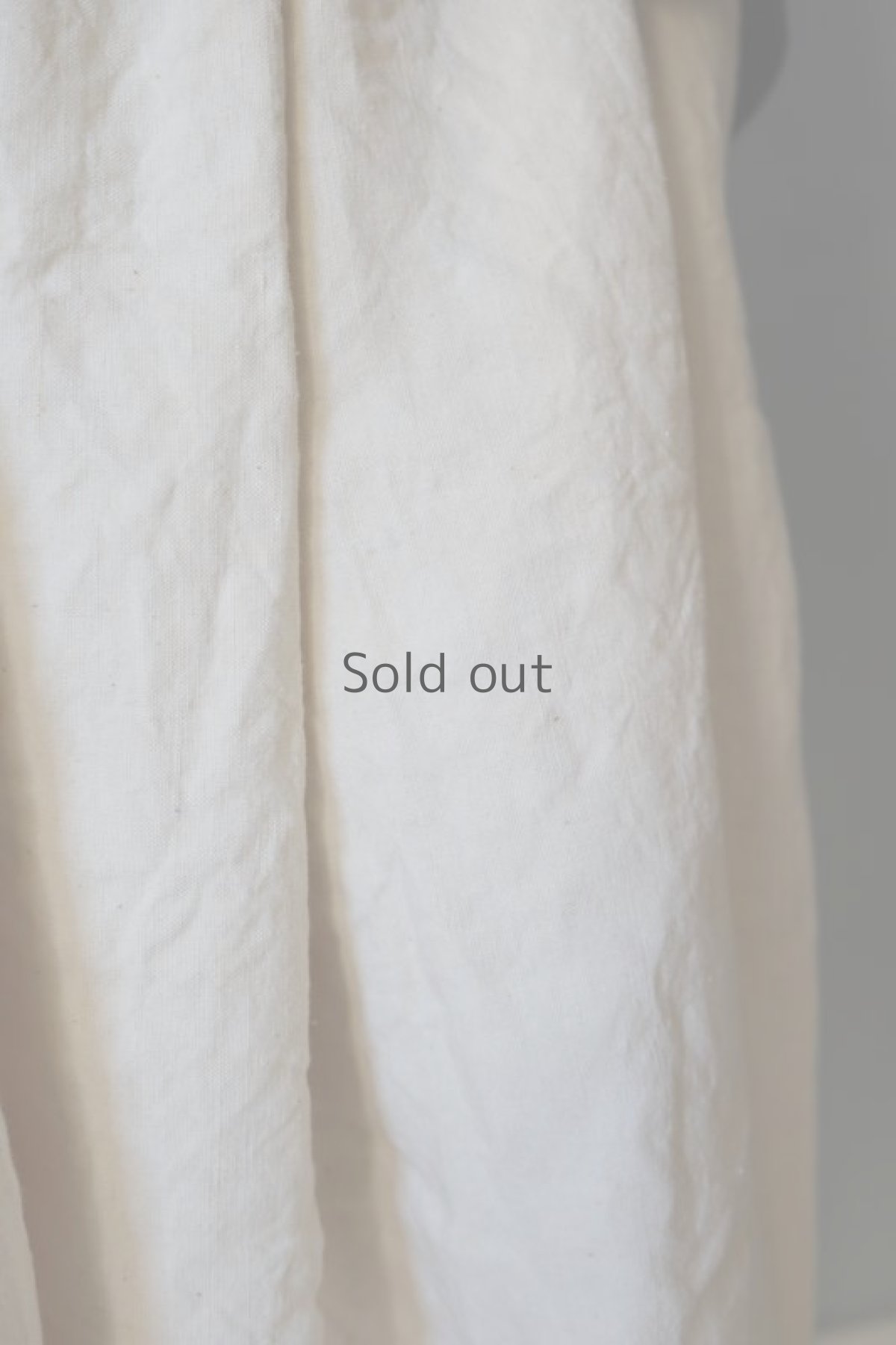 画像5: 【ササキチホ】アンティークリネン　切り替え　バレルパンツ（生成り） (5)