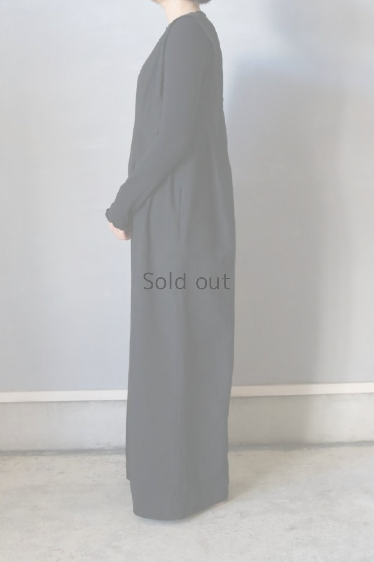 画像6: 【ササキチホ】ヴィンテージリネン　オールインワン（黒） (6)