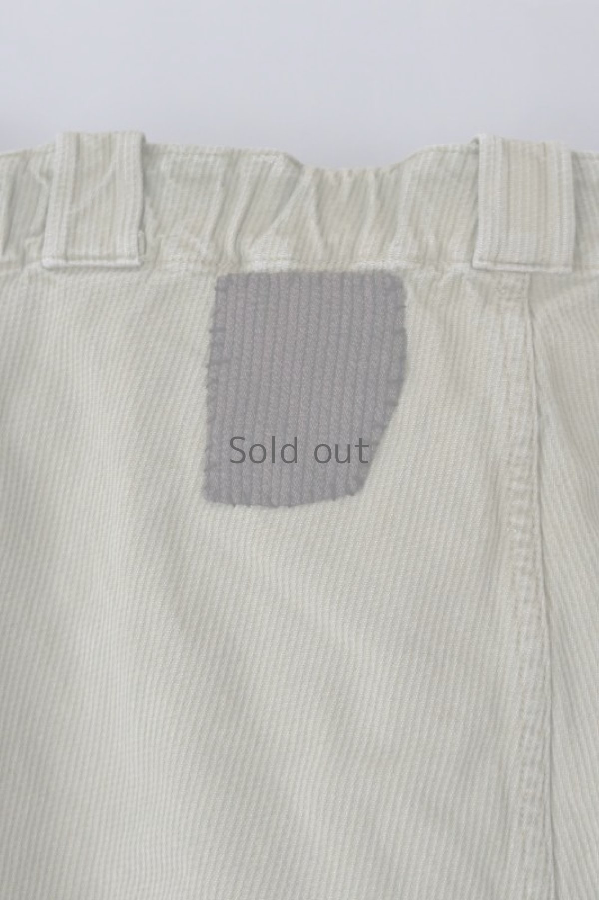 画像9: 【MITSUGU SASAKI】ビンテージ×リメイク パッチワーク コットンピケワークパンツ（スイス/グレーグリーン） (9)