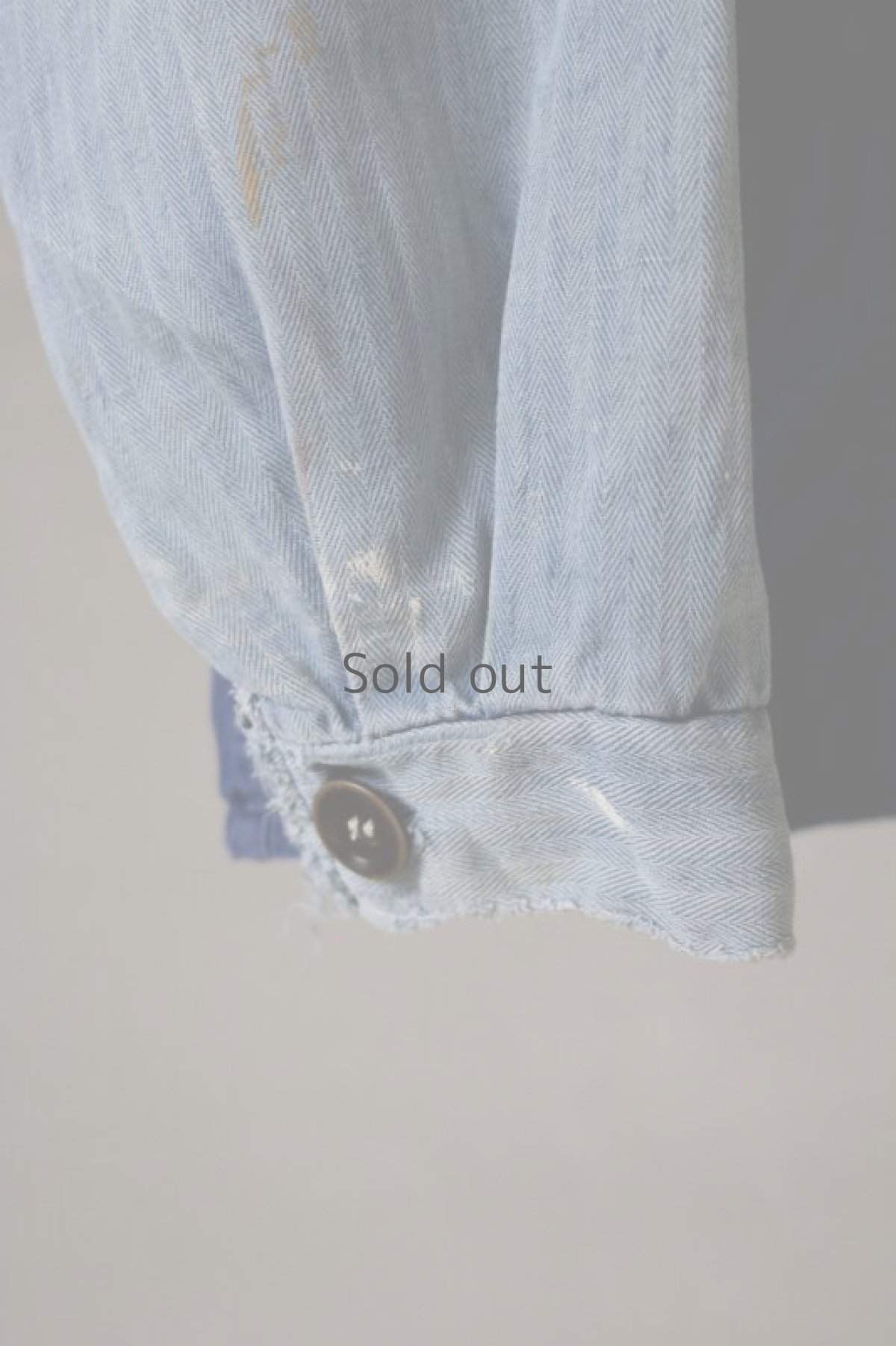 画像9: 【MITSUGU SASAKI】ビンテージリメイク　パッチワーク　ワークシャツジャケット(マリーン) (9)