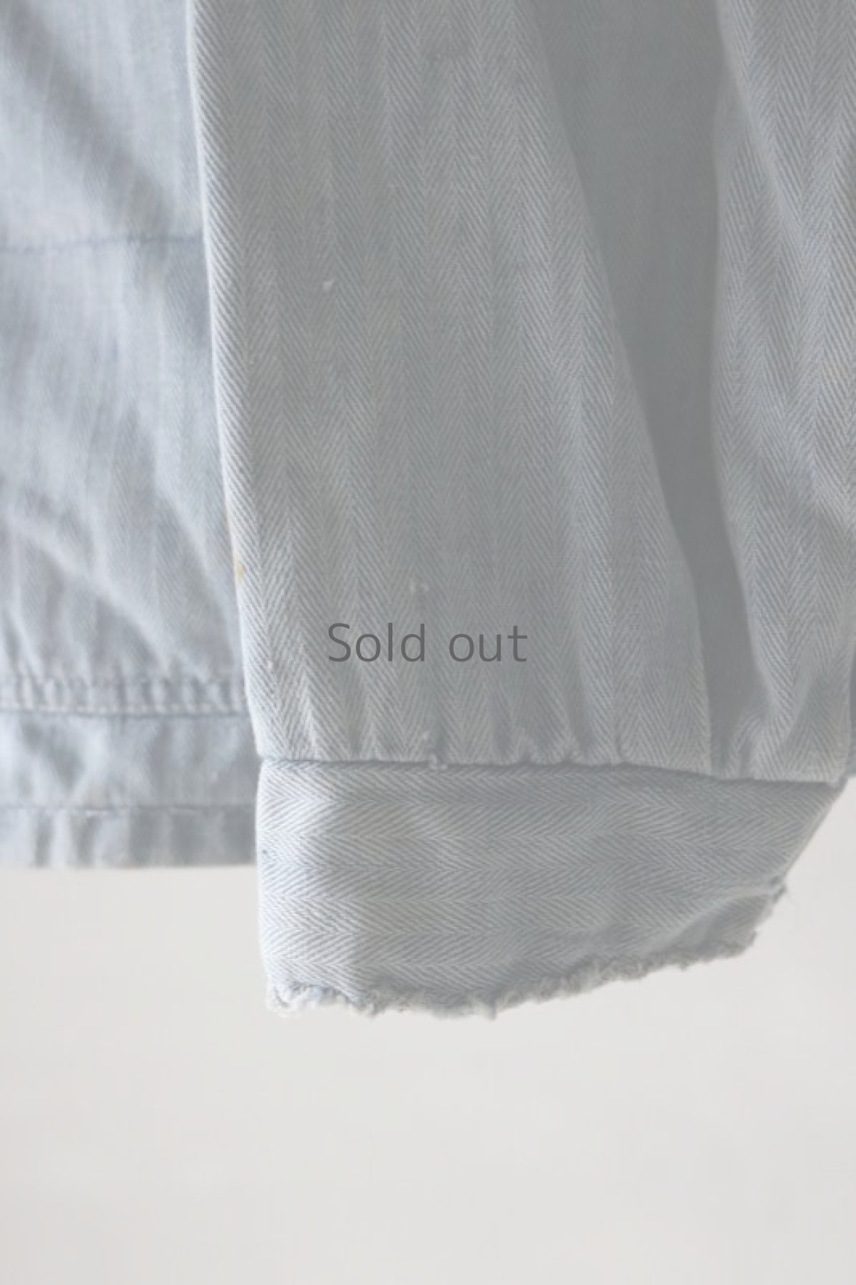 画像10: 【MITSUGU SASAKI】ビンテージリメイク　パッチワーク　ワークシャツジャケット(マリーン) (10)