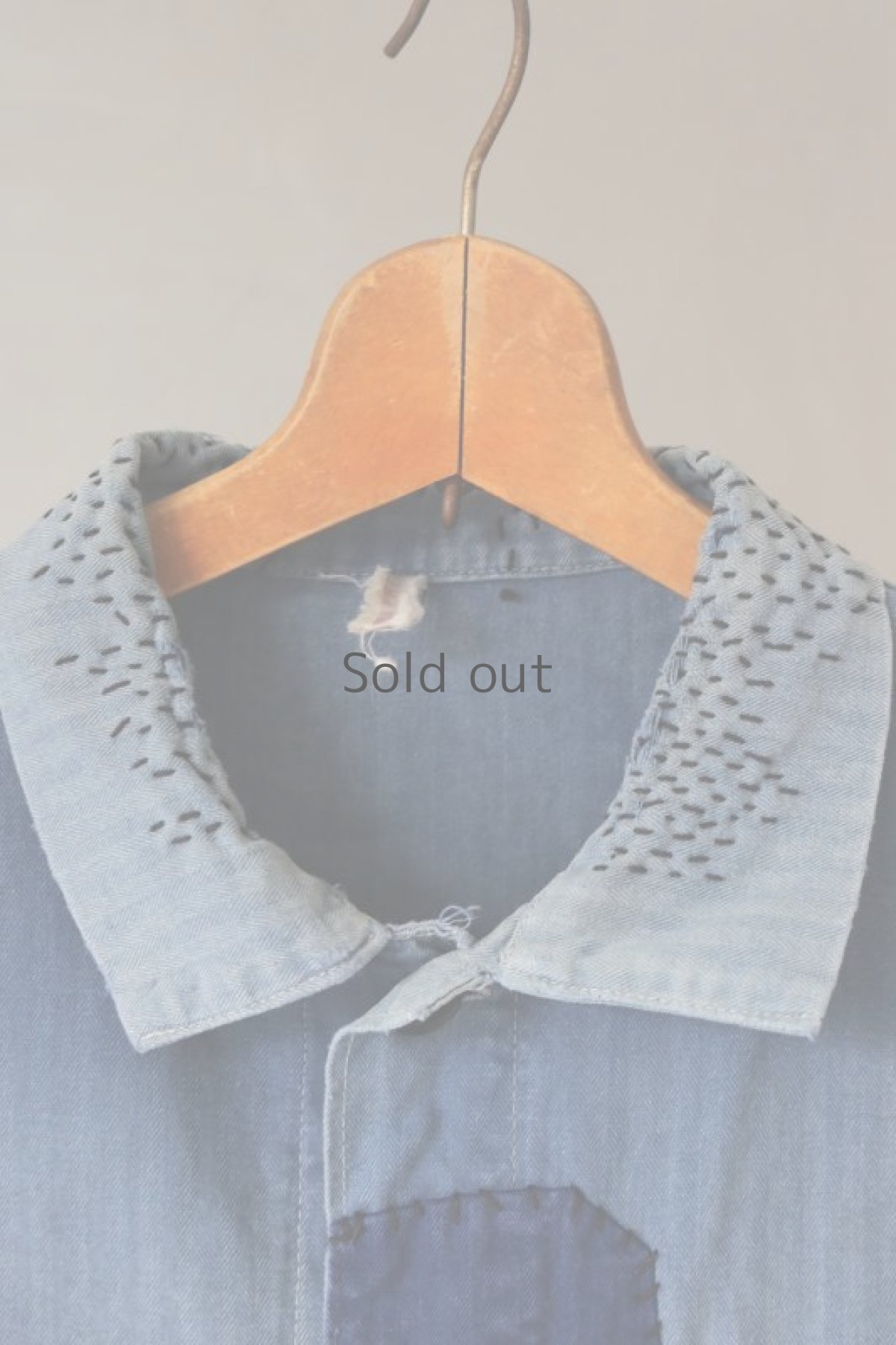 画像5: 【MITSUGU SASAKI】ビンテージリメイク　パッチワーク　ワークジャケット(チェコ) (5)