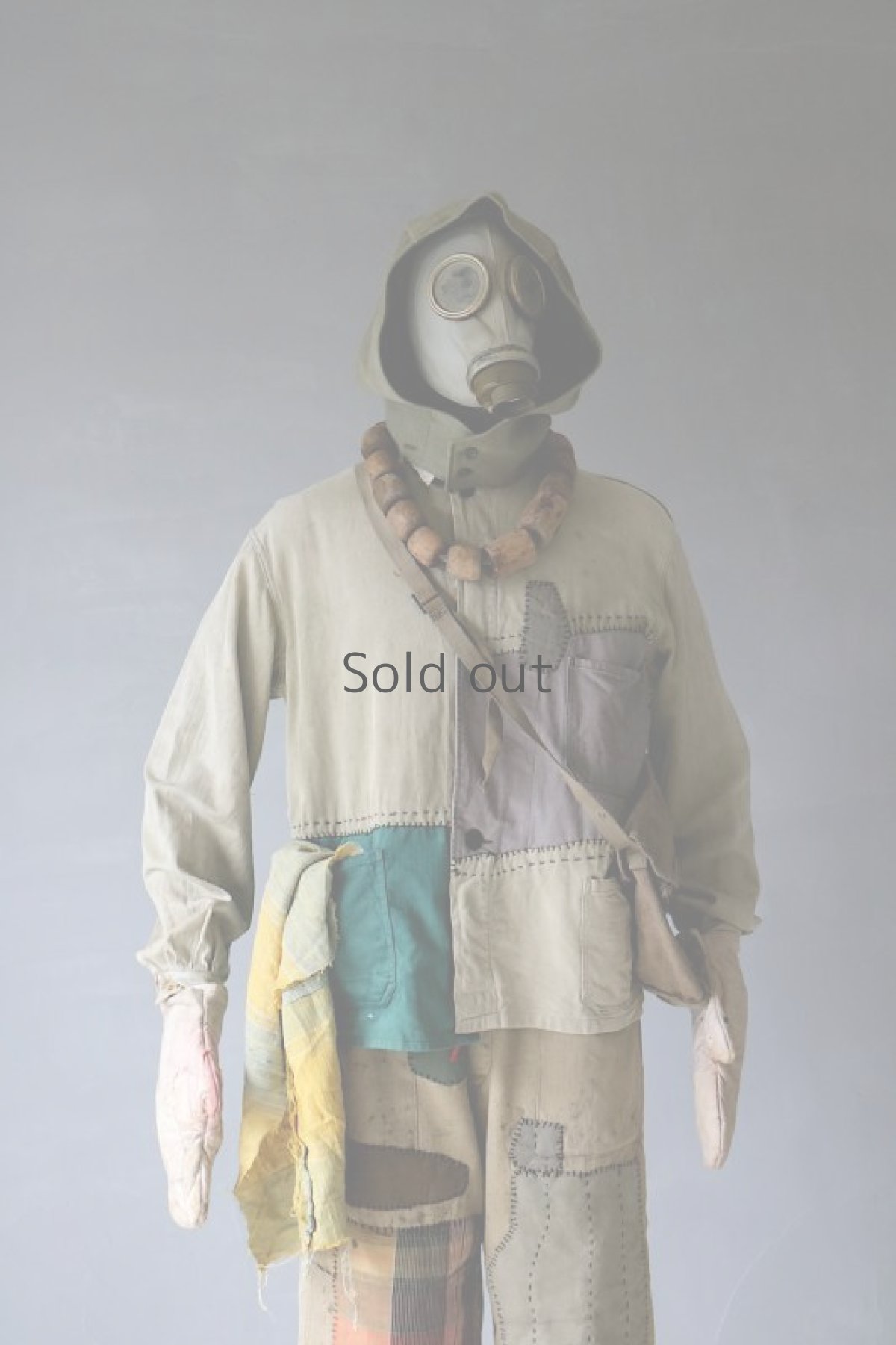 画像15: 【MITSUGU SASAKI】ビンテージリメイク　パッチワーク　ワークパンツ（カーキ） (15)