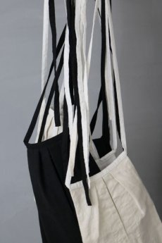 画像7: 【ササキチホ】アンティークリネン　腰袋　type:D /イニシャル刺繍　白 (7)