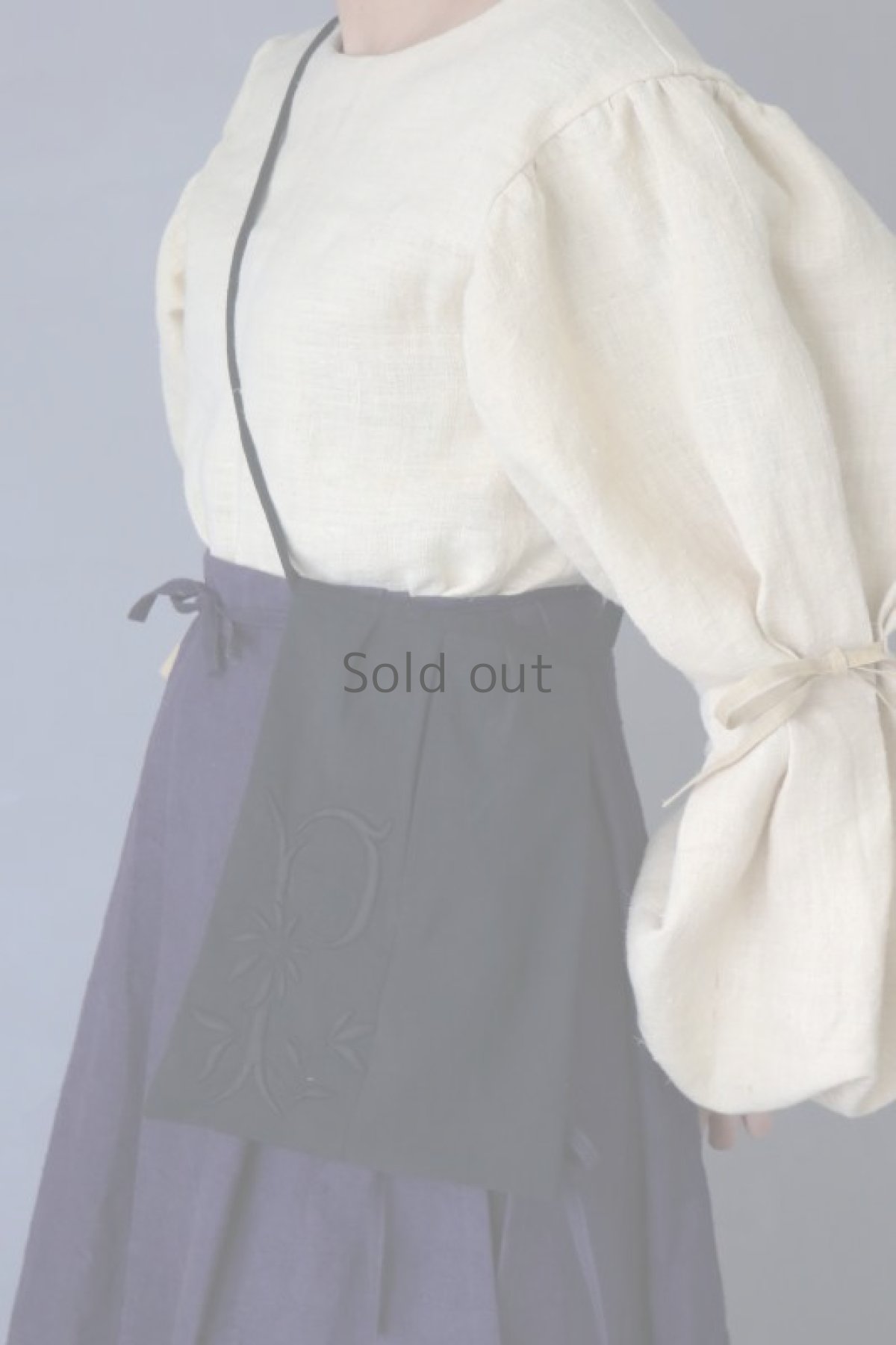 画像6: 【ササキチホ】ヴィンテージリネン　腰袋　type:C /黒  (6)