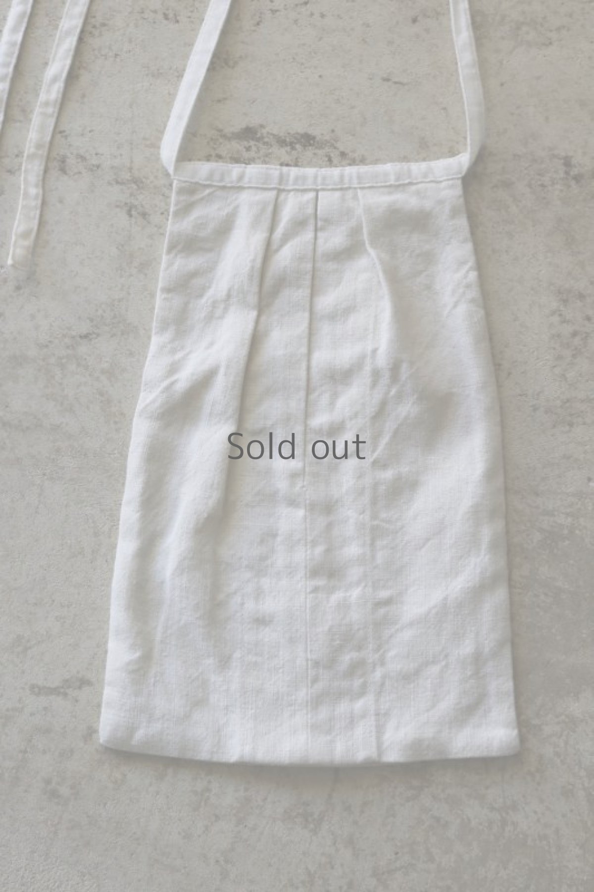 画像2: 【ササキチホ】アンティークリネン　腰袋　type:C /キナリ (2)