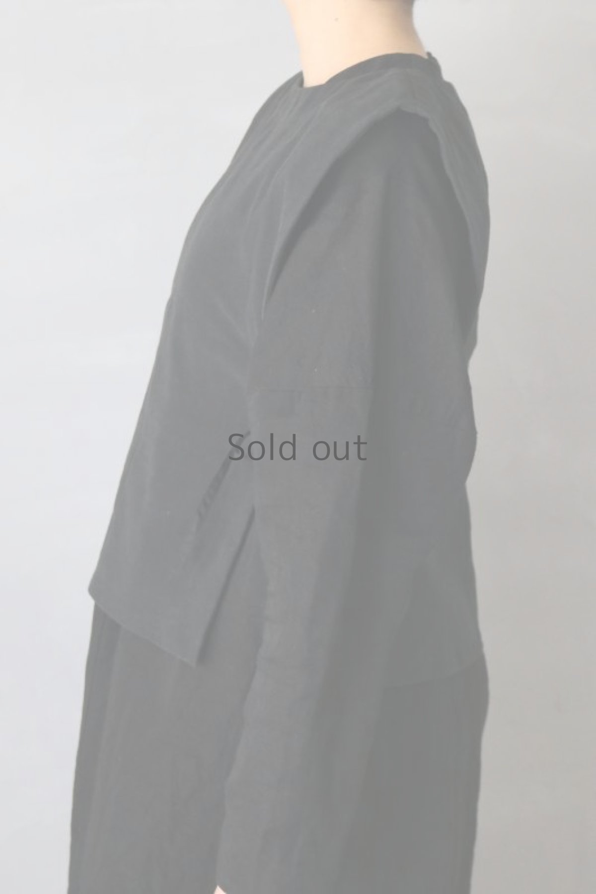 画像4: 【ササキチホ】ヴィンテージリネン T胴衣 / 黒 (4)