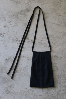 画像1: 【ササキチホ】ヴィンテージリネン　腰袋　type:C /黒  (1)