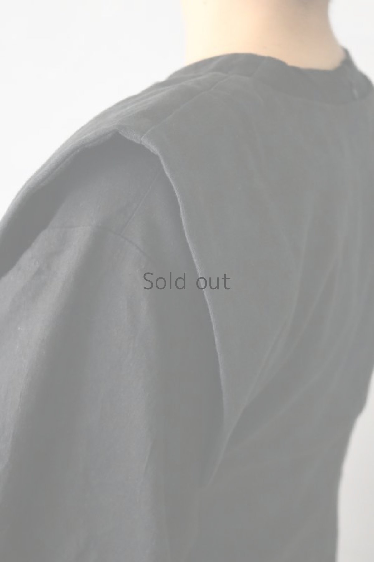 画像5: 【ササキチホ】ヴィンテージリネン T胴衣 / 黒 (5)