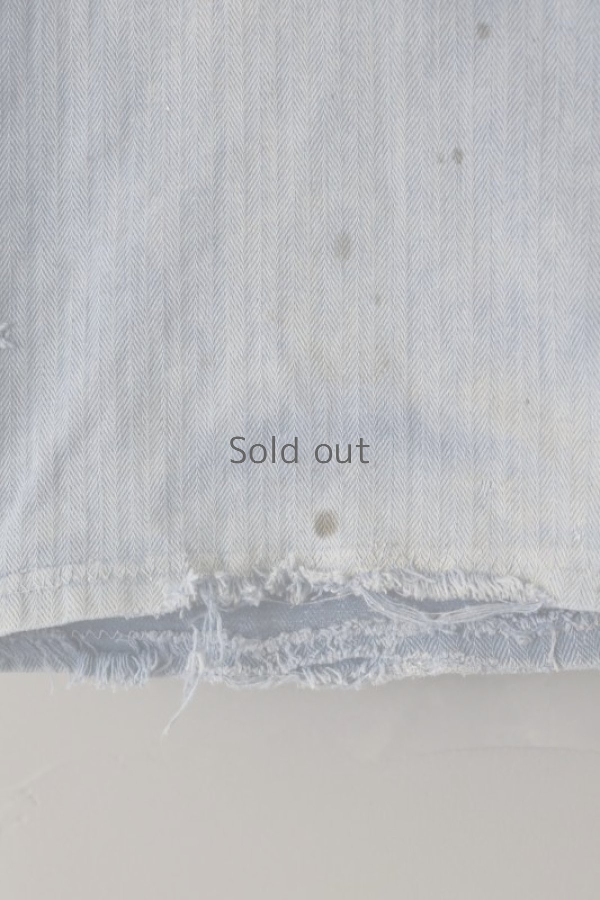 画像7: 【MITSUGU SASAKI】ビンテージ×リメイク パッチワーク ワークパンツ（薄めブルー） (7)