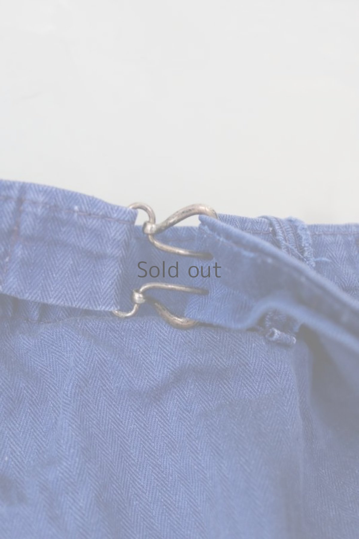 画像9: 【MITSUGU SASAKI】ビンテージ×リメイク パッチワーク ワークパンツ（ブルーチェック） (9)