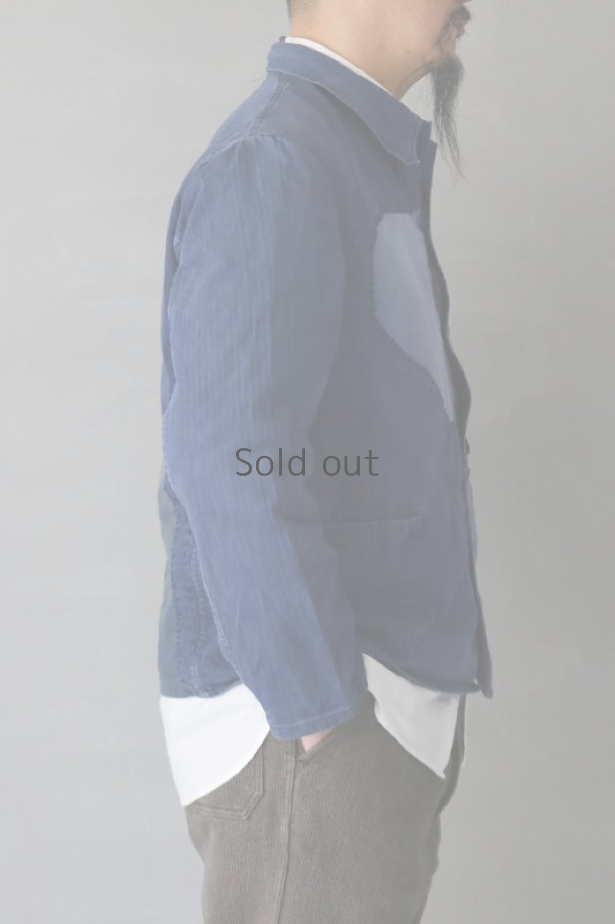 画像15: 【MITSUGU SASAKI】ビンテージリメイク　パッチワーク　HBTワークジャケット(ROTKOPF) (15)