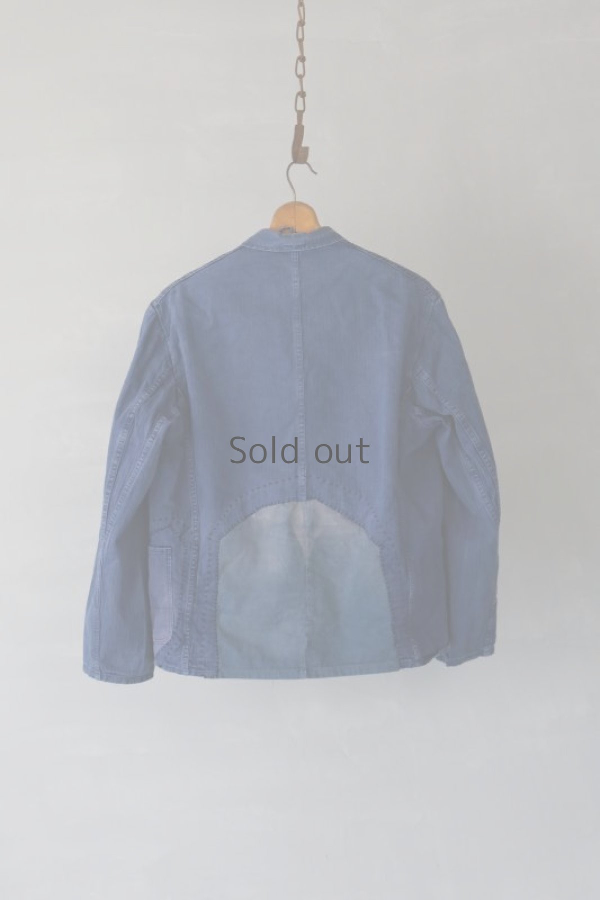 画像8: 【MITSUGU SASAKI】ビンテージリメイク　パッチワーク　HBTワークジャケット(ROTKOPF) (8)