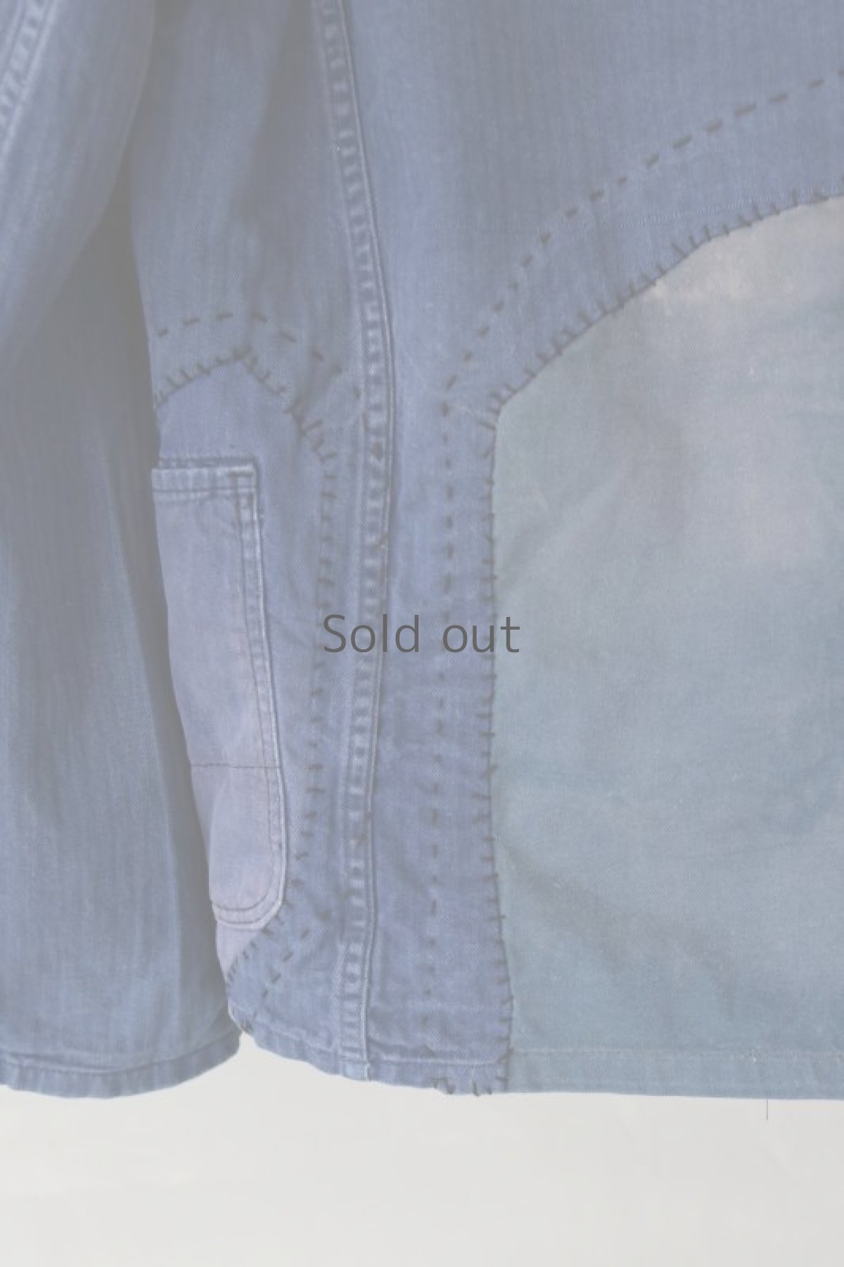 画像9: 【MITSUGU SASAKI】ビンテージリメイク　パッチワーク　HBTワークジャケット(ROTKOPF) (9)