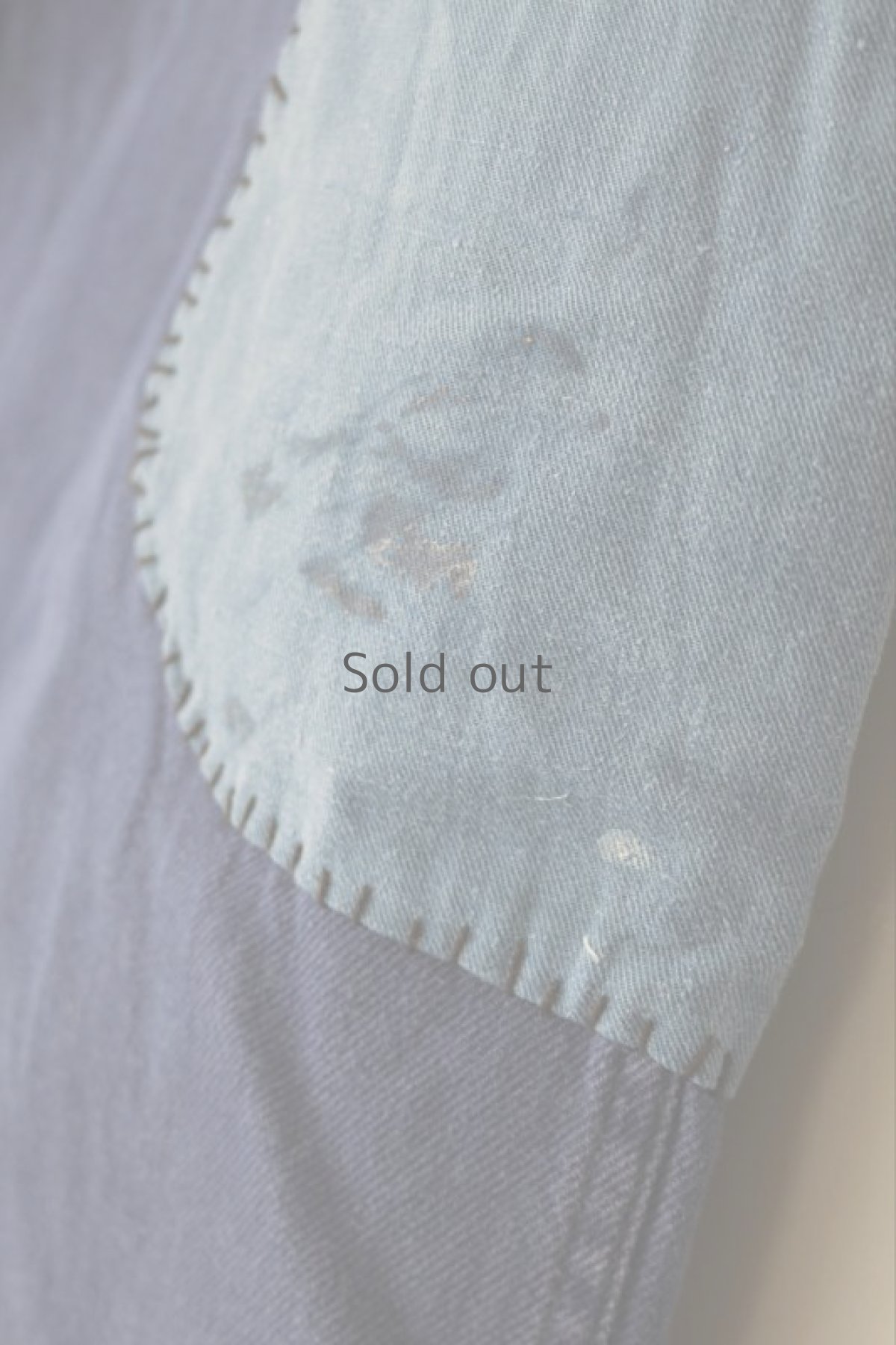 画像11: 【MITSUGU SASAKI】ビンテージ×リメイク パッチワーク ワークパンツ（ブルーとカーキ） (11)