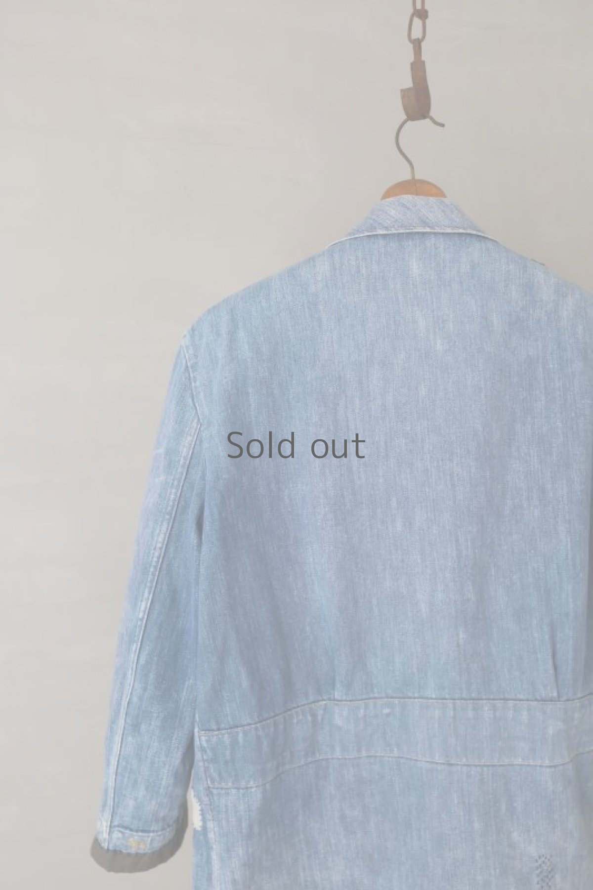 画像10: 【MITSUGU SASAKI】ビンテージリメイク　パッチワーク　イタリアンデニムワークジャケット (10)