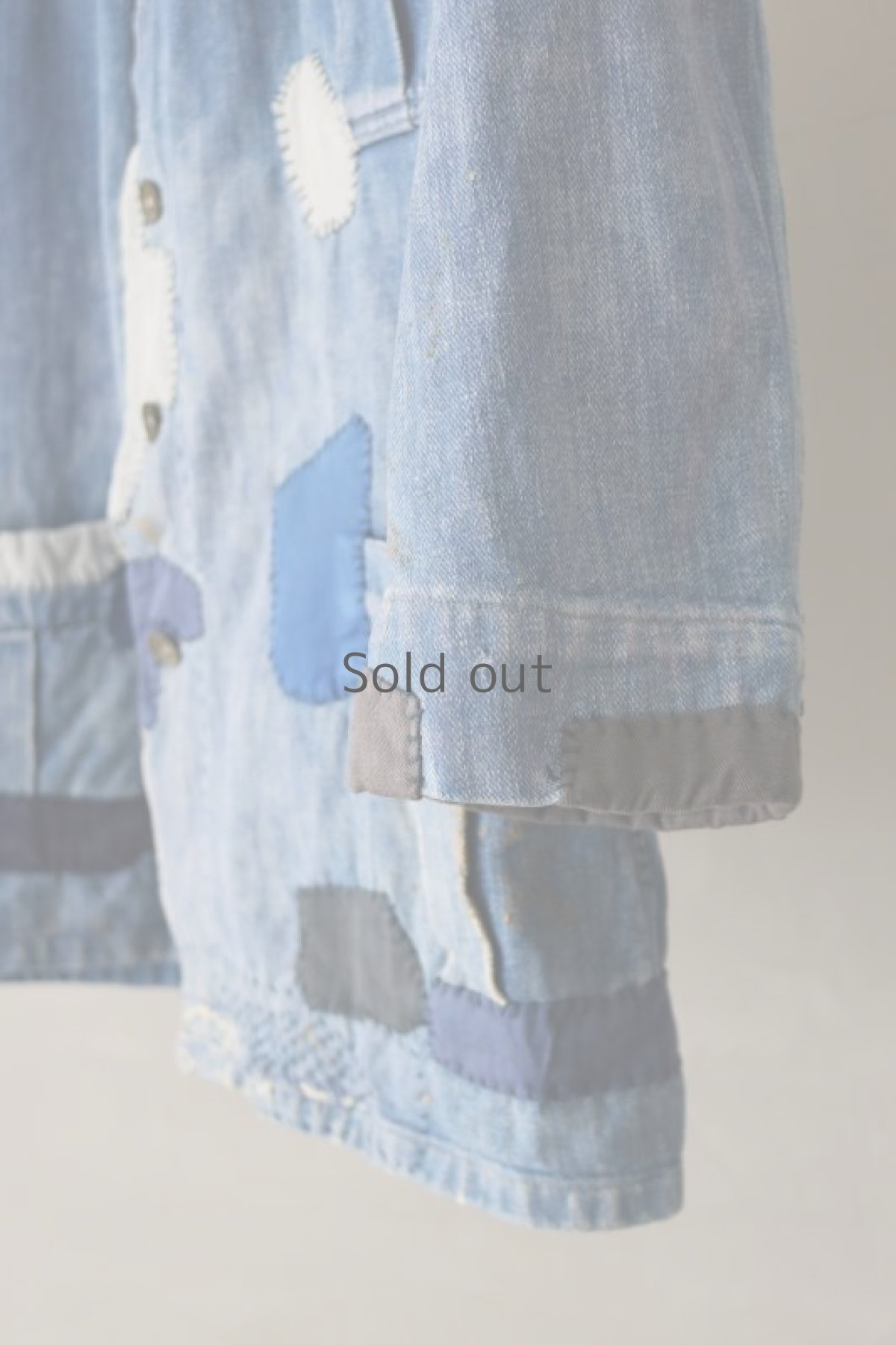 画像7: 【MITSUGU SASAKI】ビンテージリメイク　パッチワーク　イタリアンデニムワークジャケット (7)